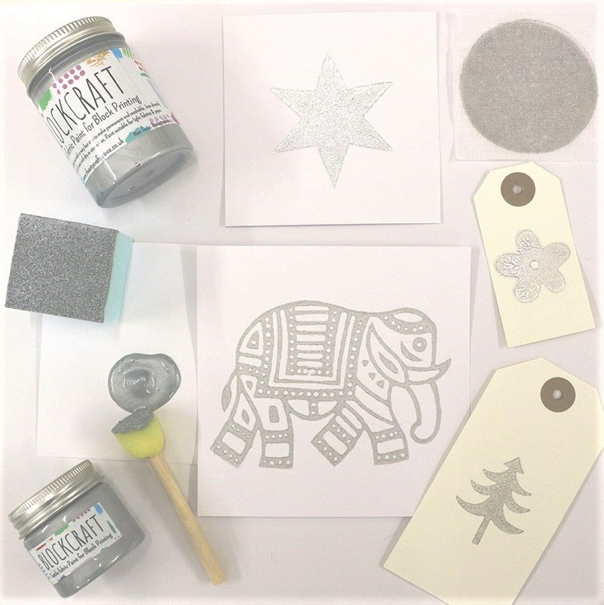 Silver Fabric Paint The Indian Block Print Co.
