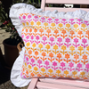 Ruffled Linen Cushion Cover