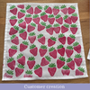 The Block Print Club- July Strawberry Napkins