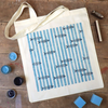 The Block Print Club- July Stripy Fish Summer Tote Bag