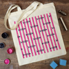 The Block Print Club- July Stripy Fish Summer Tote Bag