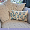 The Block Print Club- July Sunny Flower Cushion