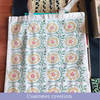 The Block Print Club - Autumn Floral Tote Bag
