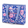 Block Print Medium Tote Bag – Quilted Cotton Everyday Bag with Zip