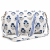 Block Print Medium Duffel Bag – Quilted Cotton Travel Bag with Adjustable Strap