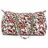 Block Print Medium Duffel Bag – Quilted Cotton Gym & Travel Bag