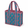 Block Print Mini Tote Bag – Quilted Cotton Lunch Bag Style