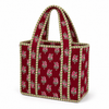 Block Print Mini Tote Bag – Quilted Cotton Lunch Bag Style
