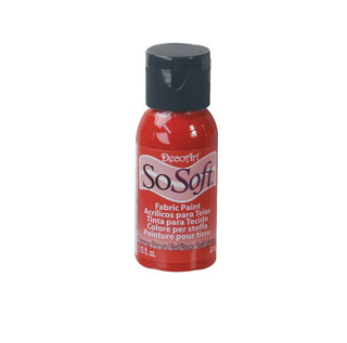 SoSoft Fabric Paint - Christmas (Primary) Red