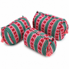 Block Print Wash Bag Set - Quilted Cotton Makeup & Travel Bags (Set of 3)