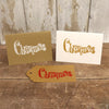 Funky 'Christmas' Text- Indian Printing Block