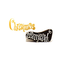  Funky 'Christmas' Text- Indian Printing Block