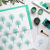 Indian Tree Tea Towels Block Printing Kit