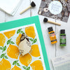 Leafy Lemon Tea Towels Indian Block Printing Kit