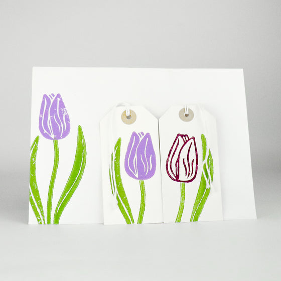 The Crafty Lass - Tulip & Leaves Set