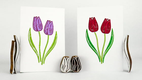 The Crafty Lass - Tulip & Leaves Set