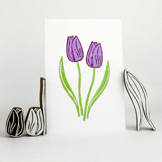 The Crafty Lass - Tulip & Leaves Set