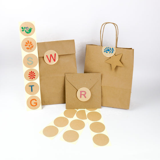 Pack of 20 Brown Labels