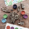 William Morris Larkspur Inspired Printing Blocks