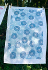 The Block Print Club- July Dahlia Tea Towel