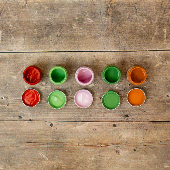 Joy of Print x The Indian Block Print Co. Geranium Fabric Paint Set