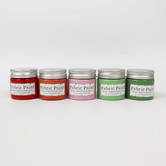 Joy of Print x The Indian Block Print Co. Geranium Fabric Paint Set