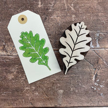  Indian Wooden Printing Block - Classic Oak Leaf