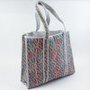 Block Print Large Tote Bag – Quilted Cotton Everyday Shopper