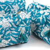 Block Print Wash Bag Set - Quilted Cotton Makeup & Travel Bags (Set of 3)