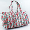 Block Print Medium Duffel Bag – Quilted Cotton Gym & Travel Bag