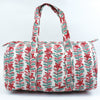 Block Print Medium Duffel Bag – Quilted Cotton Gym & Travel Bag
