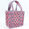 Block Print Mini Tote Bag – Quilted Cotton Lunch Bag Style