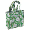 Block Print Mini Tote Bag – Quilted Cotton Lunch Bag Style