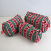 Block Print Wash Bag Set - Quilted Cotton Makeup & Travel Bags (Set of 3)