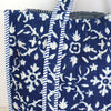 Block Print Large Tote Bag – Quilted Cotton Everyday Shopper