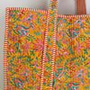 Block Print Large Tote Bag – Quilted Cotton Everyday Shopper