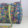 Block Print Medium Duffel Bag – Quilted Cotton Gym & Travel Bag