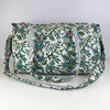 Block Print Medium Duffel Bag – Quilted Cotton Travel Bag with Adjustable Strap