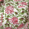 Block Print Medium Duffel Bag – Quilted Cotton Travel Bag with Adjustable Strap