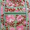 Block Print Medium Tote Bag – Quilted Cotton Everyday Bag with Zip