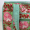 Block Print Medium Tote Bag – Quilted Cotton Everyday Bag with Zip
