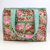 Block Print Medium Tote Bag – Quilted Cotton Everyday Bag with Zip