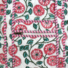 Block Print Medium Tote Bag With Zip– Quilted Cotton Everyday Bag with Zip