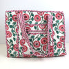 Block Print Medium Tote Bag With Zip– Quilted Cotton Everyday Bag with Zip