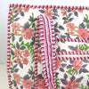 Block Print Medium Tote Bag With Zip – Quilted Cotton Everyday Bag with Zip