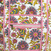 Block Print Medium Tote Bag With Zip – Quilted Cotton Everyday Bag with Zip