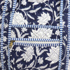 Block Print Medium Tote Bag With Zip – Quilted Cotton Everyday Bag with Zip