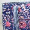 Block Print Medium Tote Bag – Quilted Cotton Everyday Bag with Zip