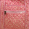 Block Print Medium Zip Tote Bag – Quilted Cotton Everyday Bag with Zip