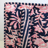 Block Print Large Tote Bag With Zip  – Quilted Cotton Everyday Bag